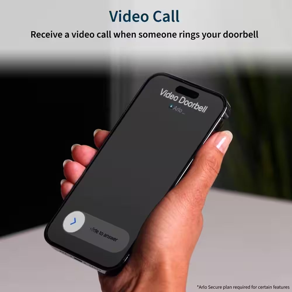 Video Doorbell 2K (2Nd Gen) Wired/Wireless Smart Video Doorbell Camera with Head-To-Toe View and Night Vision - White