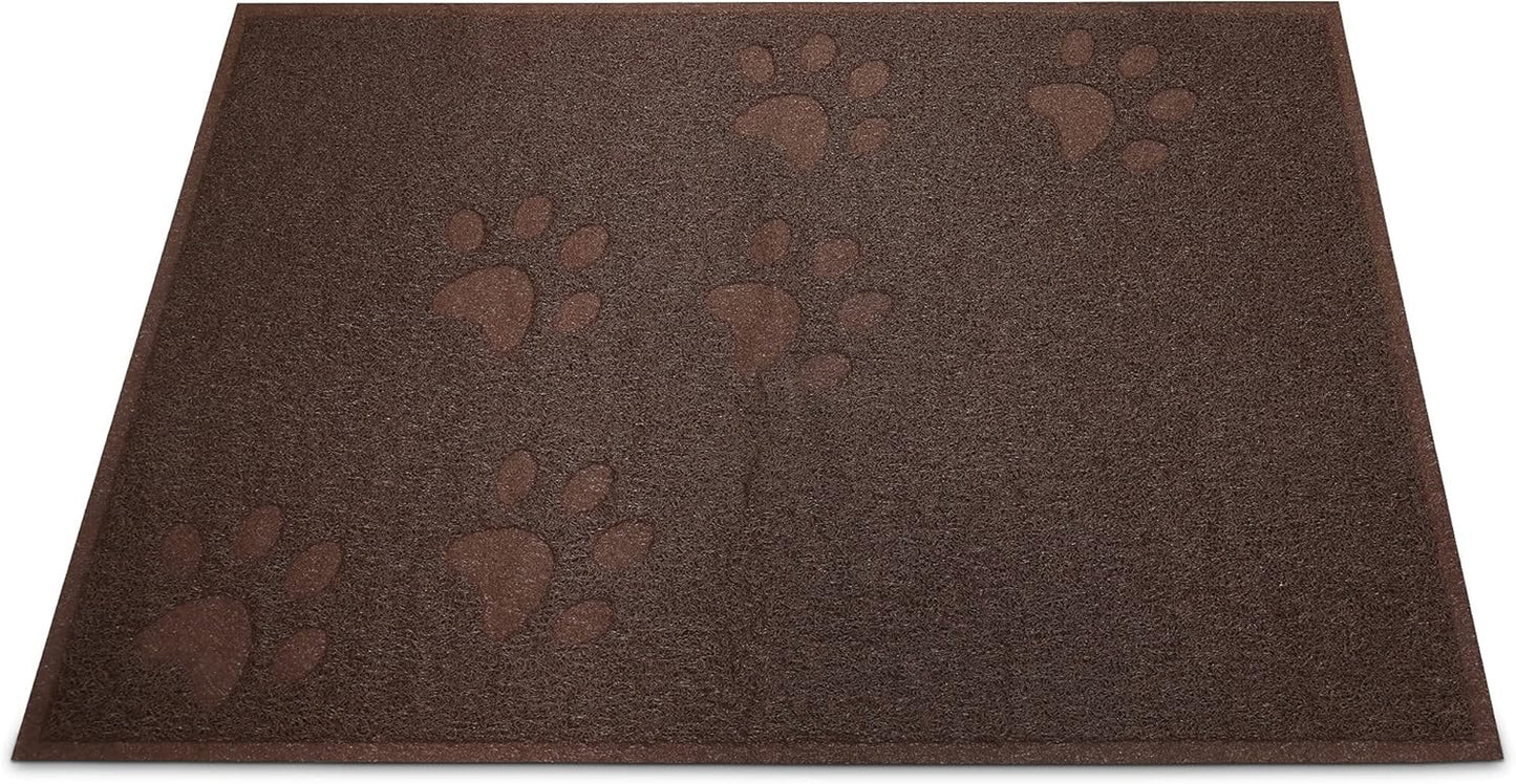 Andalus Medium Cat Litter Mat, Pack of 1 - Waterproof, Non-Slip & Easy to Clean Cat Litter Box Mat for Extra Efficient Pet Litter-Trapping, Brown (23.5” X 15.75”)