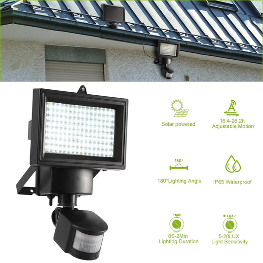 Ultra Bright outside LED Lights, 1000LM Solar Security Lights for outside Wall, Garden, Patio, and Driveway