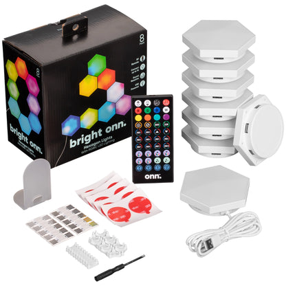 RGBIC Hexagon Lights 8 Count