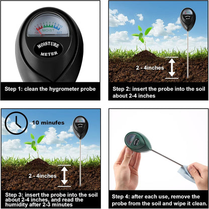 2 Packs Soil Moisture Meter, Plant Water Meter for House Plants, Soil Tester Tes