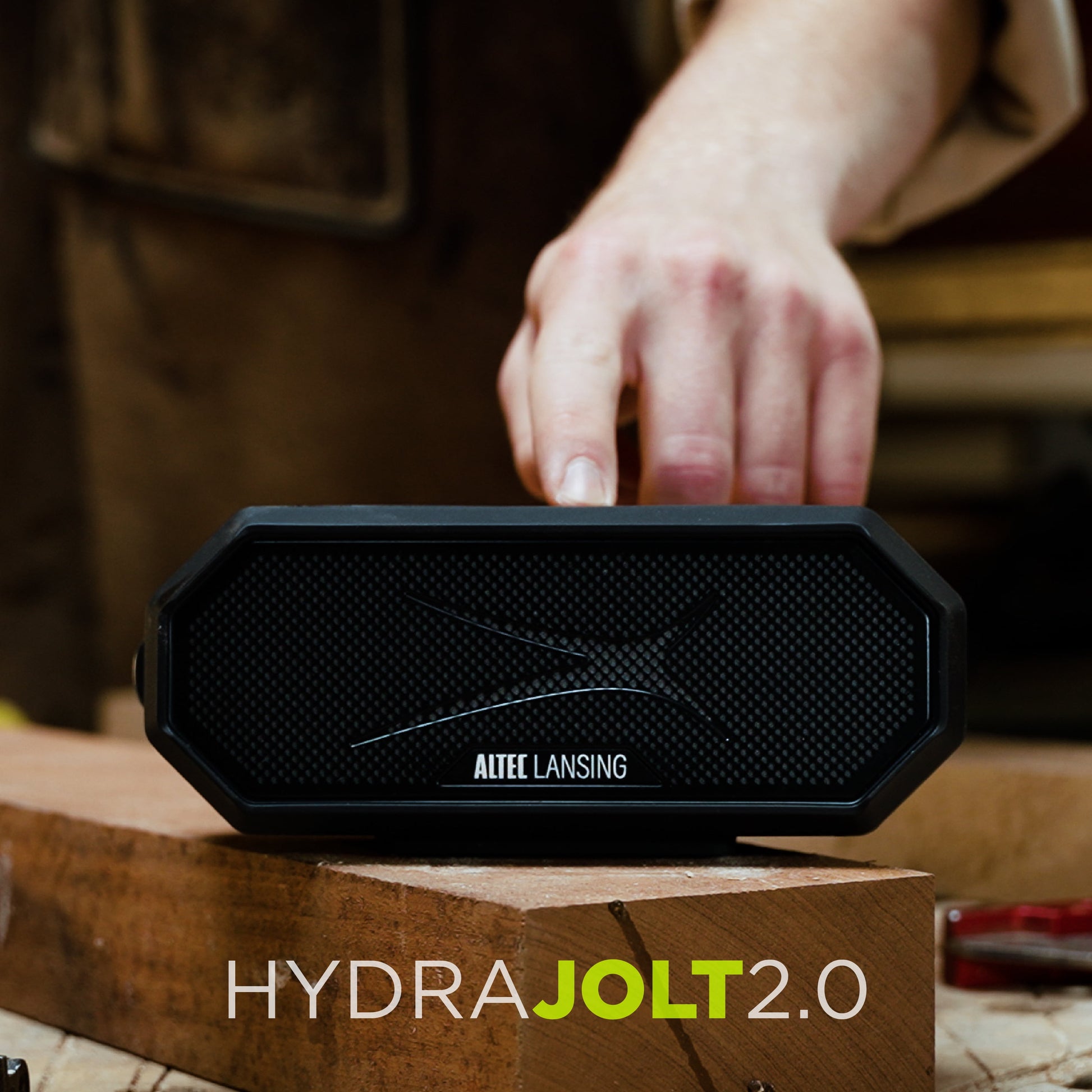 Hydra Jolt 2.0 Everything Proof Wireless Magnetic Portable Bluetooth Speaker, Black