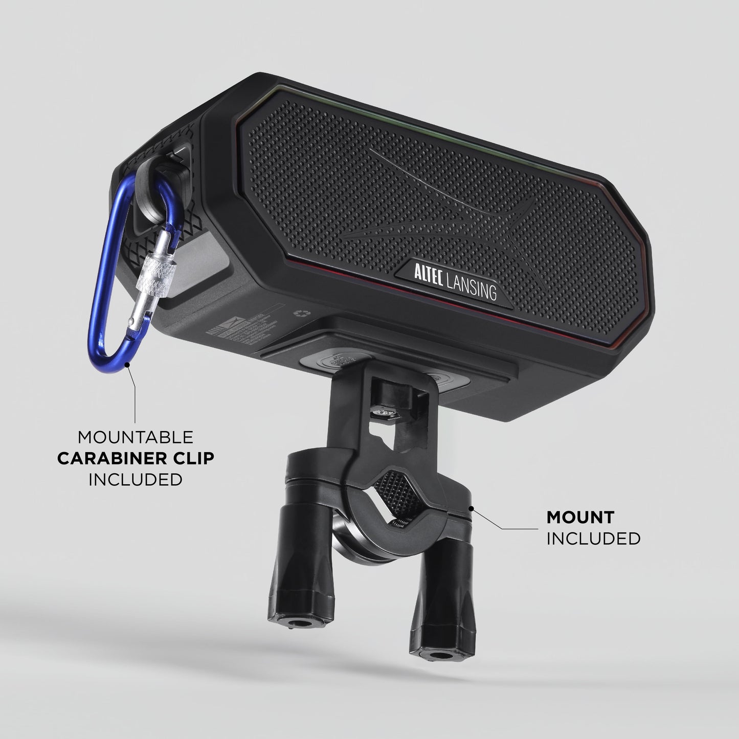 Hydra Jolt 2.0 Everything Proof Wireless Magnetic Portable Bluetooth Speaker, Black