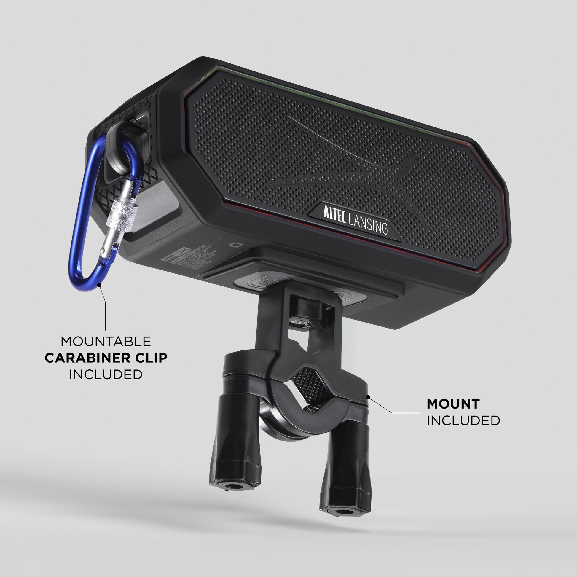 Hydra Jolt 2.0 Everything Proof Wireless Magnetic Portable Bluetooth Speaker, Black