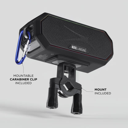 Hydra Jolt 2.0 Everything Proof Wireless Magnetic Portable Bluetooth Speaker, Black