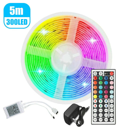 ChromaVibe 32ft Waterproof RGB LED Strip Light Kit – Color Changing Mood Lighting with 44-Key Remote & Memory Function