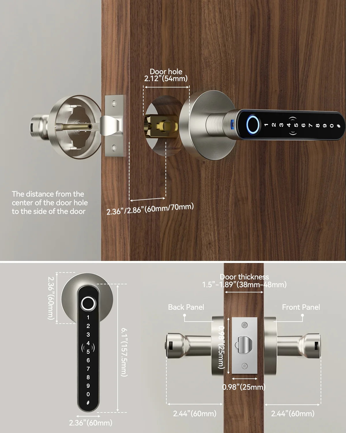 Fingerprint App Control Smart Door Lock