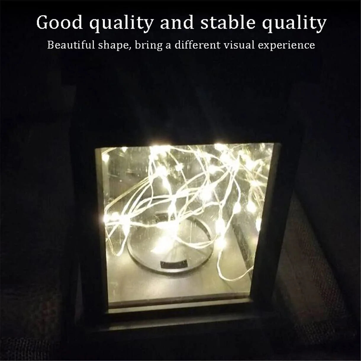 Outdoor Solar Lanterns, Waterproof Hanging Lights with Retro Design, Warm White LED Fairy Lights for Garden, Patio, Yard, Tabletop Decoration (Pack of 2)