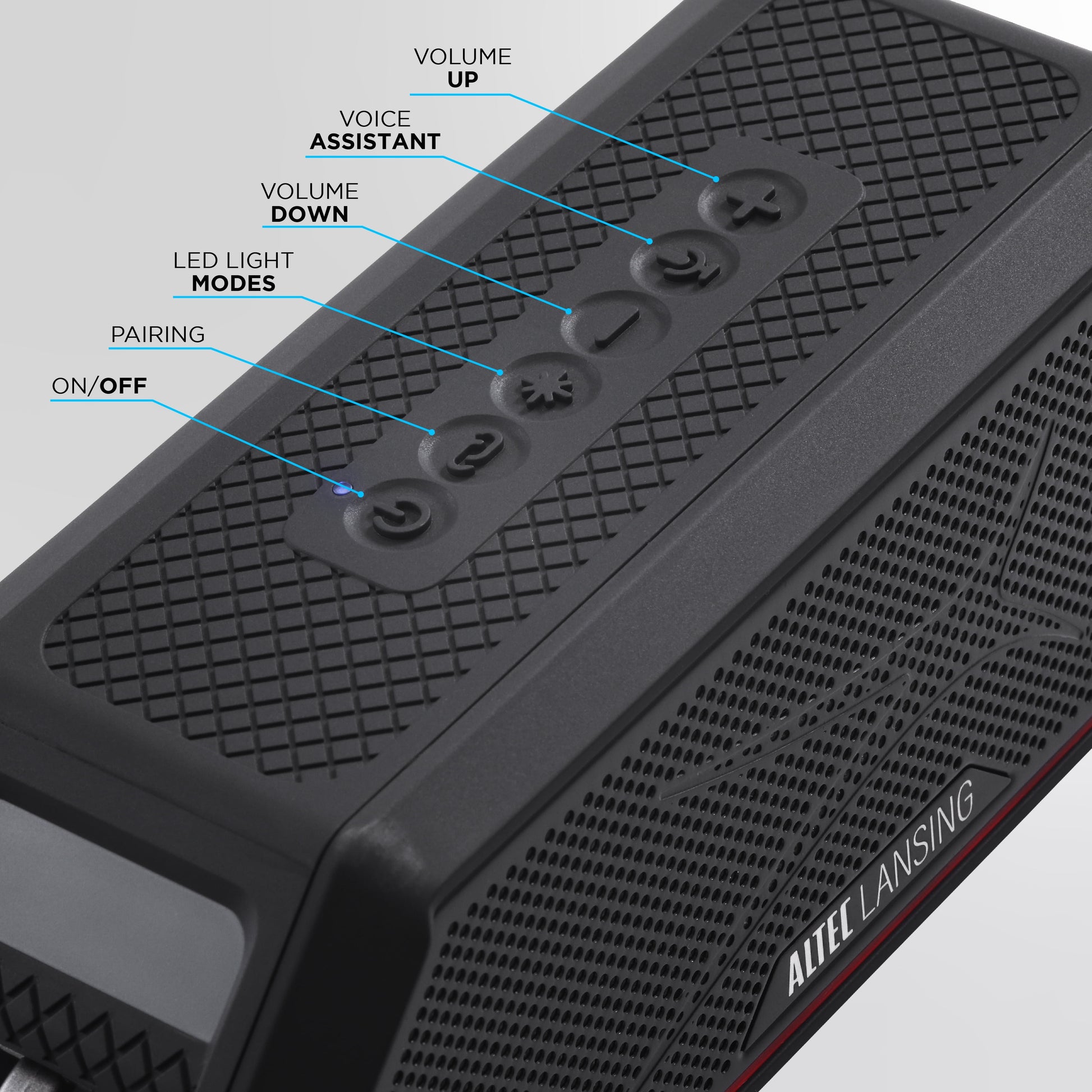 Hydra Jolt 2.0 Everything Proof Wireless Magnetic Portable Bluetooth Speaker, Black