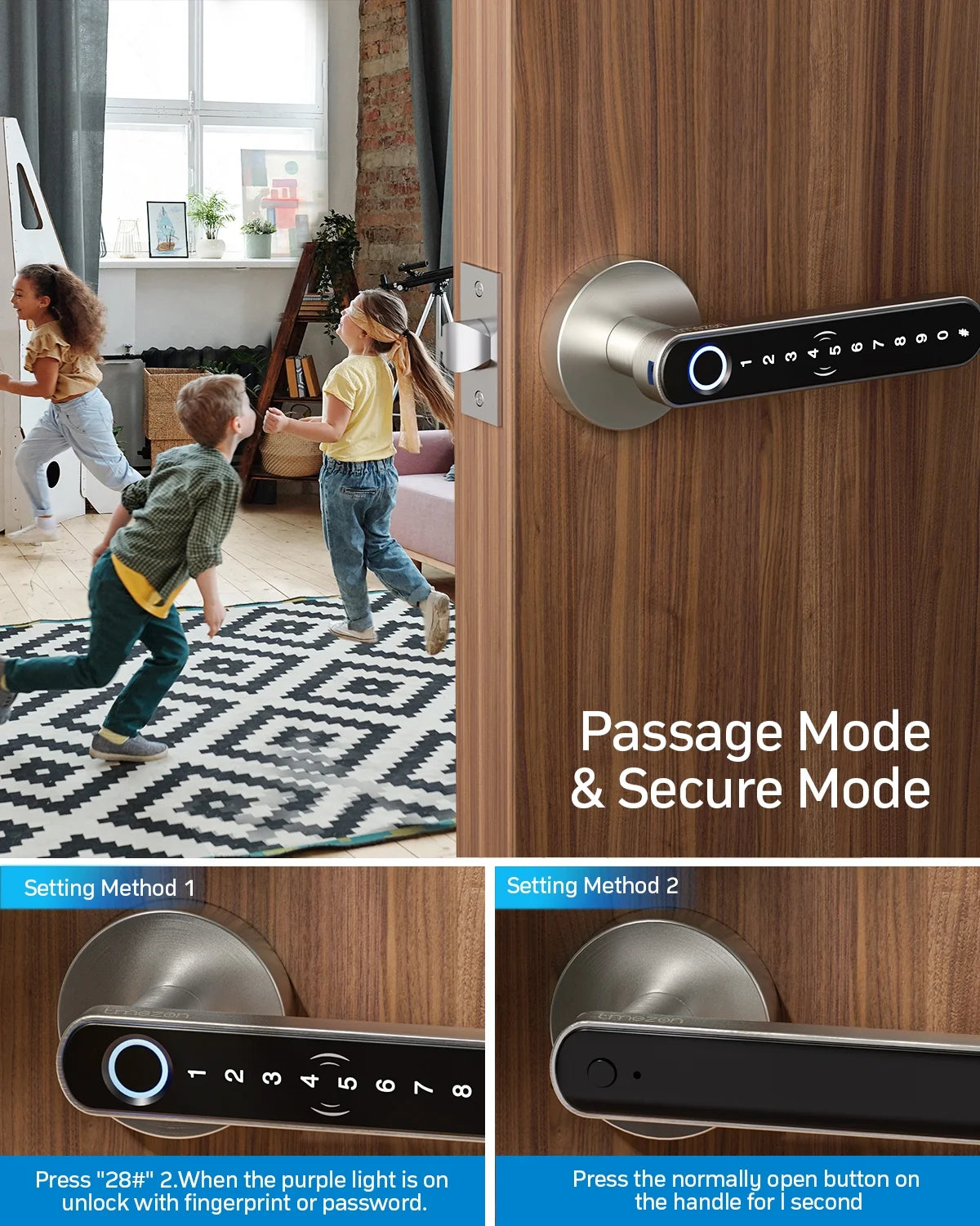 Fingerprint App Control Smart Door Lock