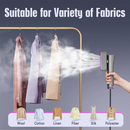 Steamer for Clothes,  Portable Travel Steamer & Iron 2 in 1, 3 Adjustable Steam Levels