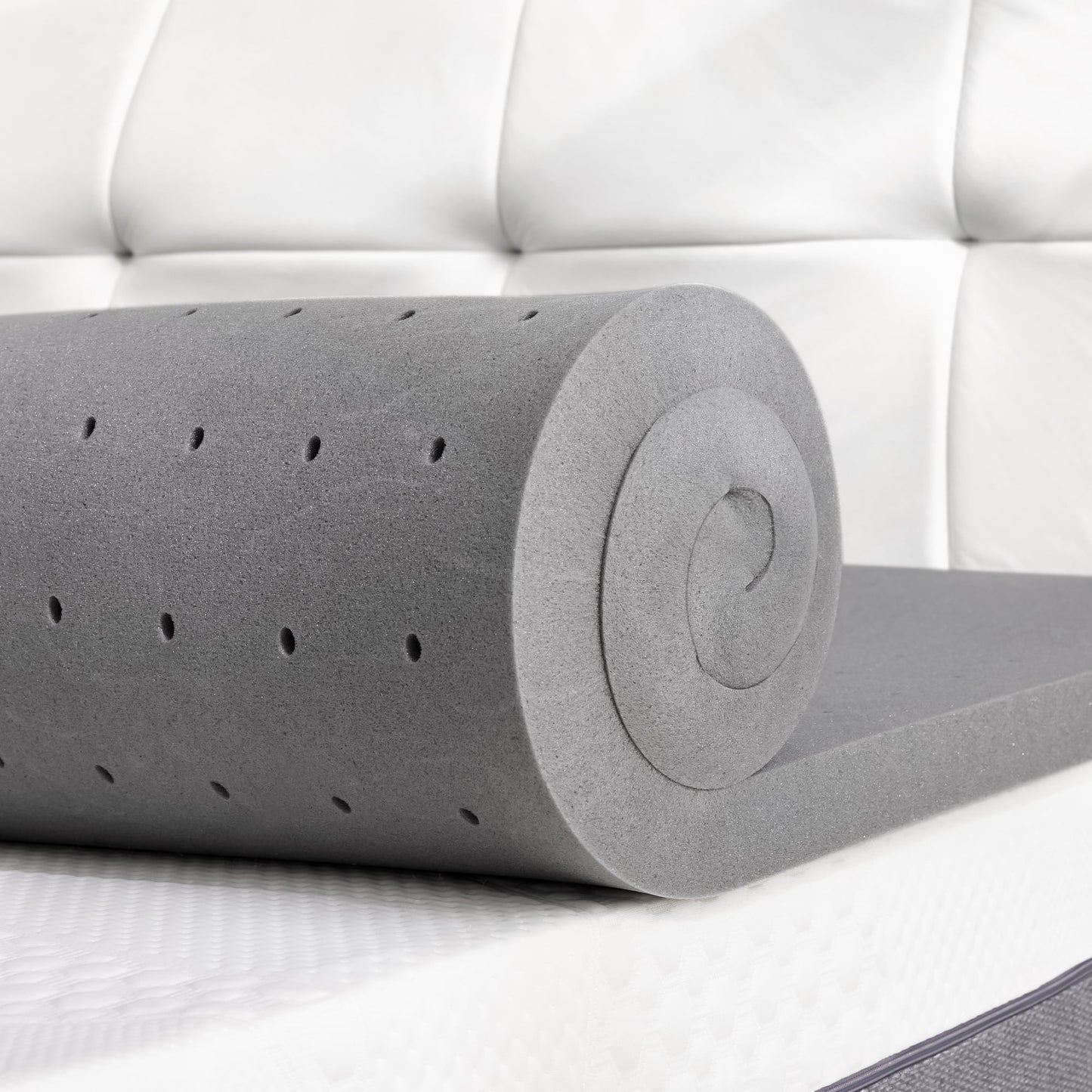 2 Inch Mattress Topper, Cooling Gel Memory Foam Mattress Topper, Bed Topper, Soft, Full Size