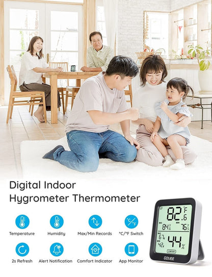 Govee Thermometer Hygrometer, Accurate Indoor Temperature Humidity Sensor