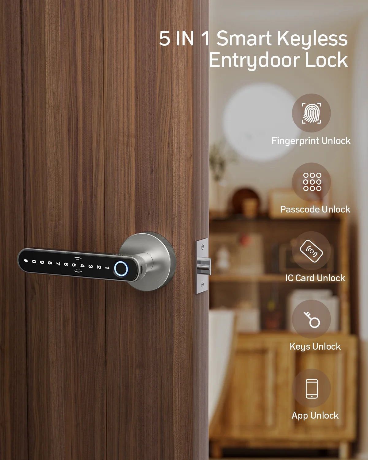 Fingerprint App Control Smart Door Lock