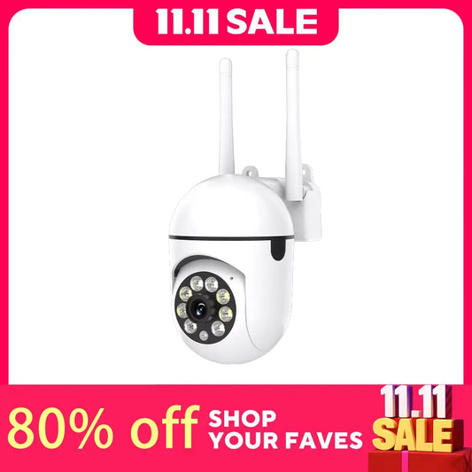 Ease Life APP Wireless 1080P HD Indoor/Outdoor Wifi Security Camera, Color Night Vision, 2-Way Audio, 360° Black Y108