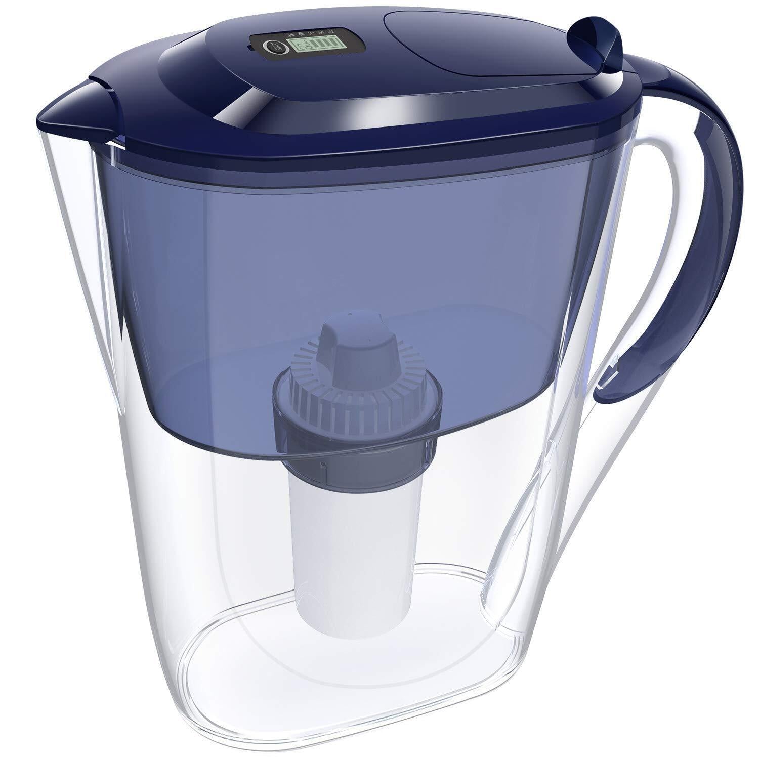 Simpure Water Filter Pitcher Bpa-Free, Reduce TDS 10 Cup 3.5L 1 Pitcher 4 Filter