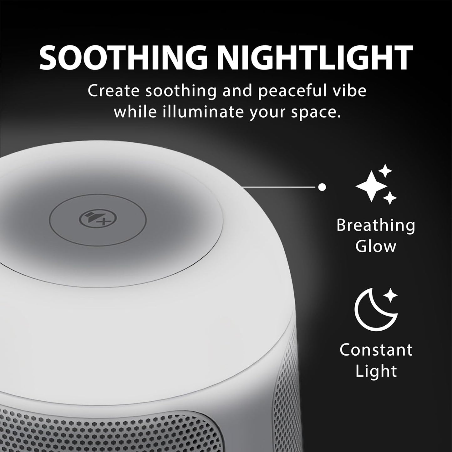 Dream - Sleep Sound Machine & White Noise Speaker with 28 Audio Tracks, Built-In Timer, Portable Build, and Built-In Night Light, Sleeping Speaker for Adults