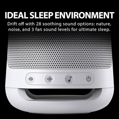 Dream - Sleep Sound Machine & White Noise Speaker with 28 Audio Tracks, Built-In Timer, Portable Build, and Built-In Night Light, Sleeping Speaker for Adults