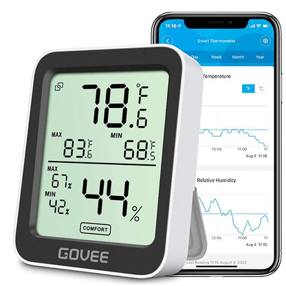 Govee Thermometer Hygrometer, Accurate Indoor Temperature Humidity Sensor