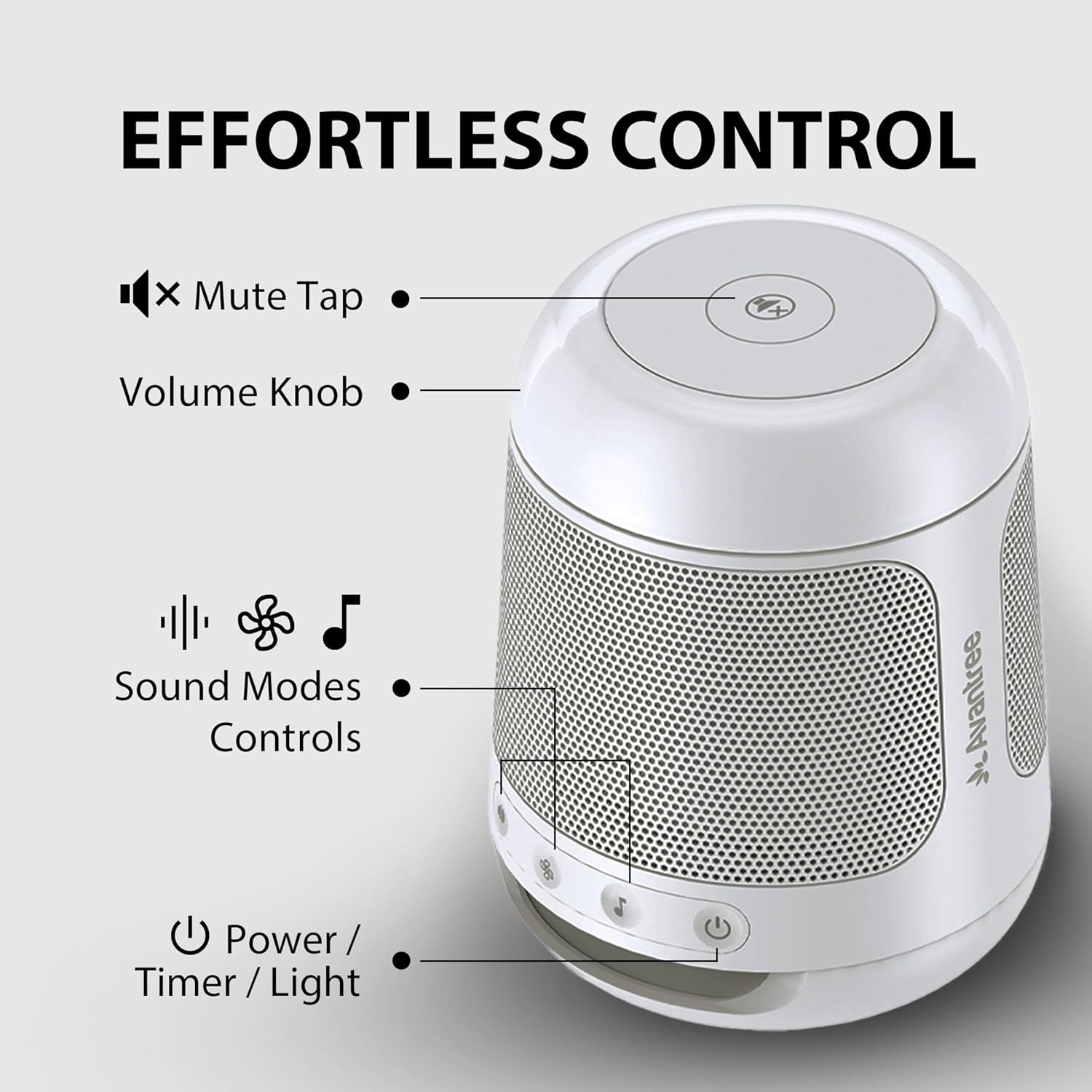 Dream - Sleep Sound Machine & White Noise Speaker with 28 Audio Tracks, Built-In Timer, Portable Build, and Built-In Night Light, Sleeping Speaker for Adults