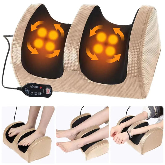 Foot & Calf Massager with Deep Kneading Heat Therapy