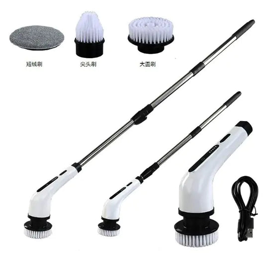 HydroScrub™ Pro Cordless Electric Spin Scrubber | Waterproof Deep Cleaning Kit (3-9 Head Set) - NexaHome