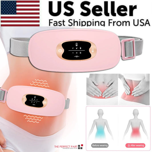 Cordless Heating Pad for Period Cramps with Vibration Therapy - NexaHome