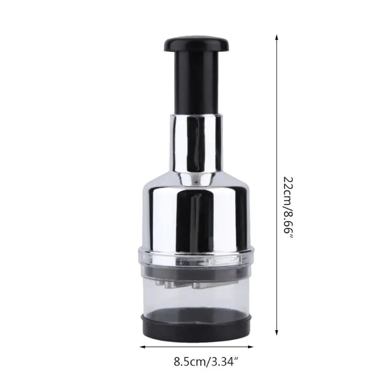 ChopMaster™ Pro Jumbo Manual Food Chopper – Stainless Steel Slap Dicer & Onion Mincer for Fast Meal Prep