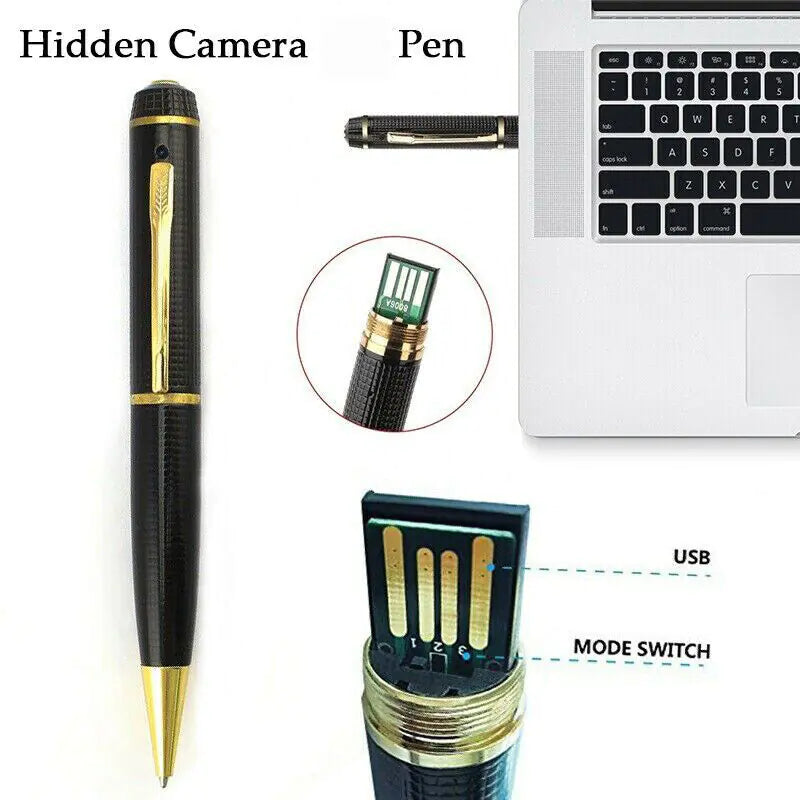 1080P HD Pocket Pen Camera Hidden Cam Mini Body Video Recorder DVR Security USB - NexaHome
