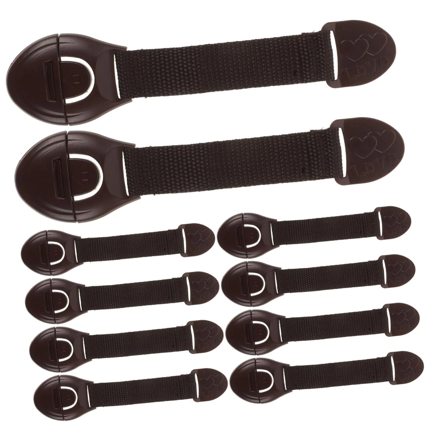 SWOOMEY 12-Pack Multi-Surface Baby Proofing Safety Locks – Adjustable Strap Latches for Cabinets, Toilets & Appliances - NexaHome