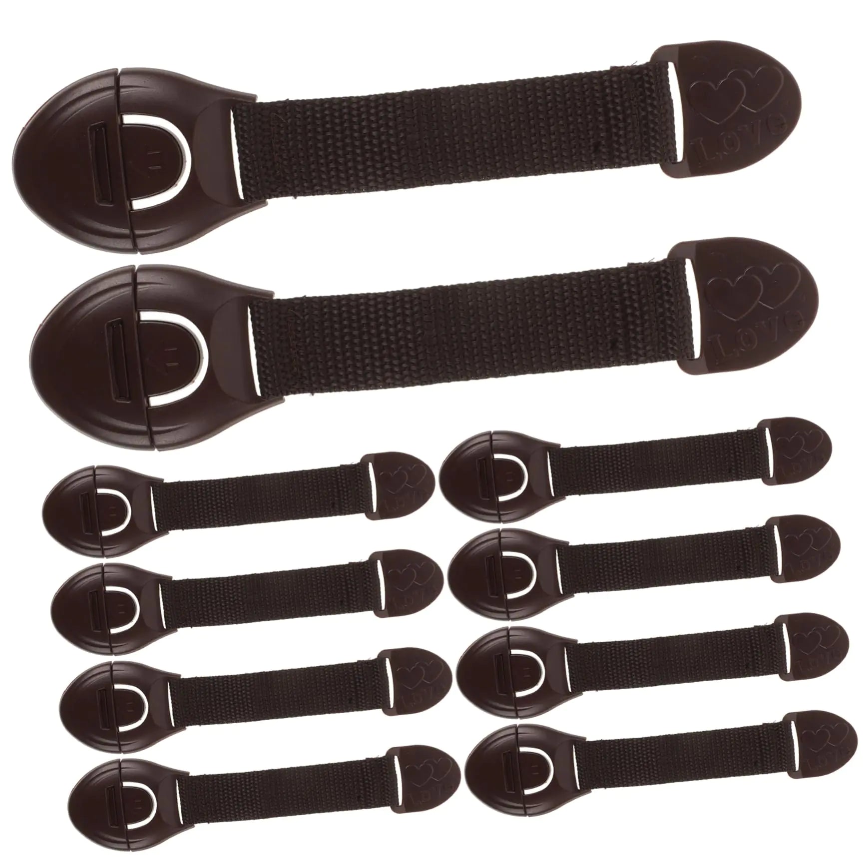 SWOOMEY 12-Pack Multi-Surface Baby Proofing Safety Locks – Adjustable Strap Latches for Cabinets, Toilets & Appliances - NexaHome