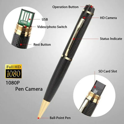 1080P HD Pocket Pen Camera Hidden Cam Mini Body Video Recorder DVR Security USB - NexaHome