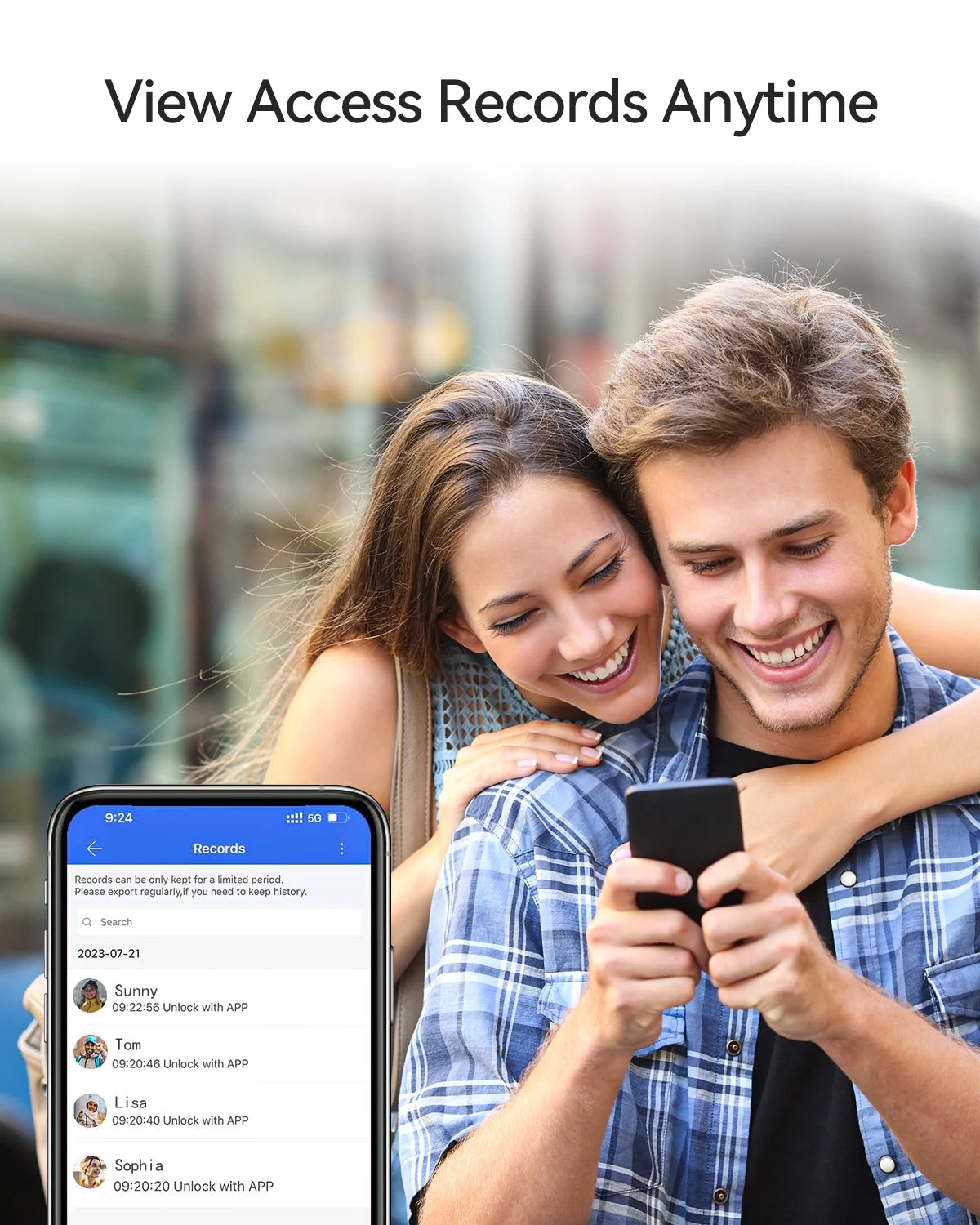Fingerprint App Control Smart Door Lock