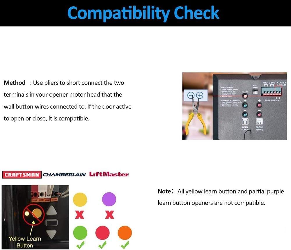 5V Wifi Smar Garage Door Opener Remote Controller,Monitor Garage Open Close Status by Phone Tuya App Anywhere,Compatible with Alexa Google Home
