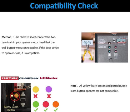 5V Wifi Smar Garage Door Opener Remote Controller,Monitor Garage Open Close Status by Phone Tuya App Anywhere,Compatible with Alexa Google Home