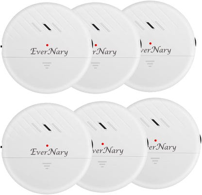 Window Vibration Alarm,6Pack 125Db Loud Ultra-Slim Anti-Theft Alarm for Door and Window Glass Break Sensor Alert with Adjustable Sensitivity (6, White)
