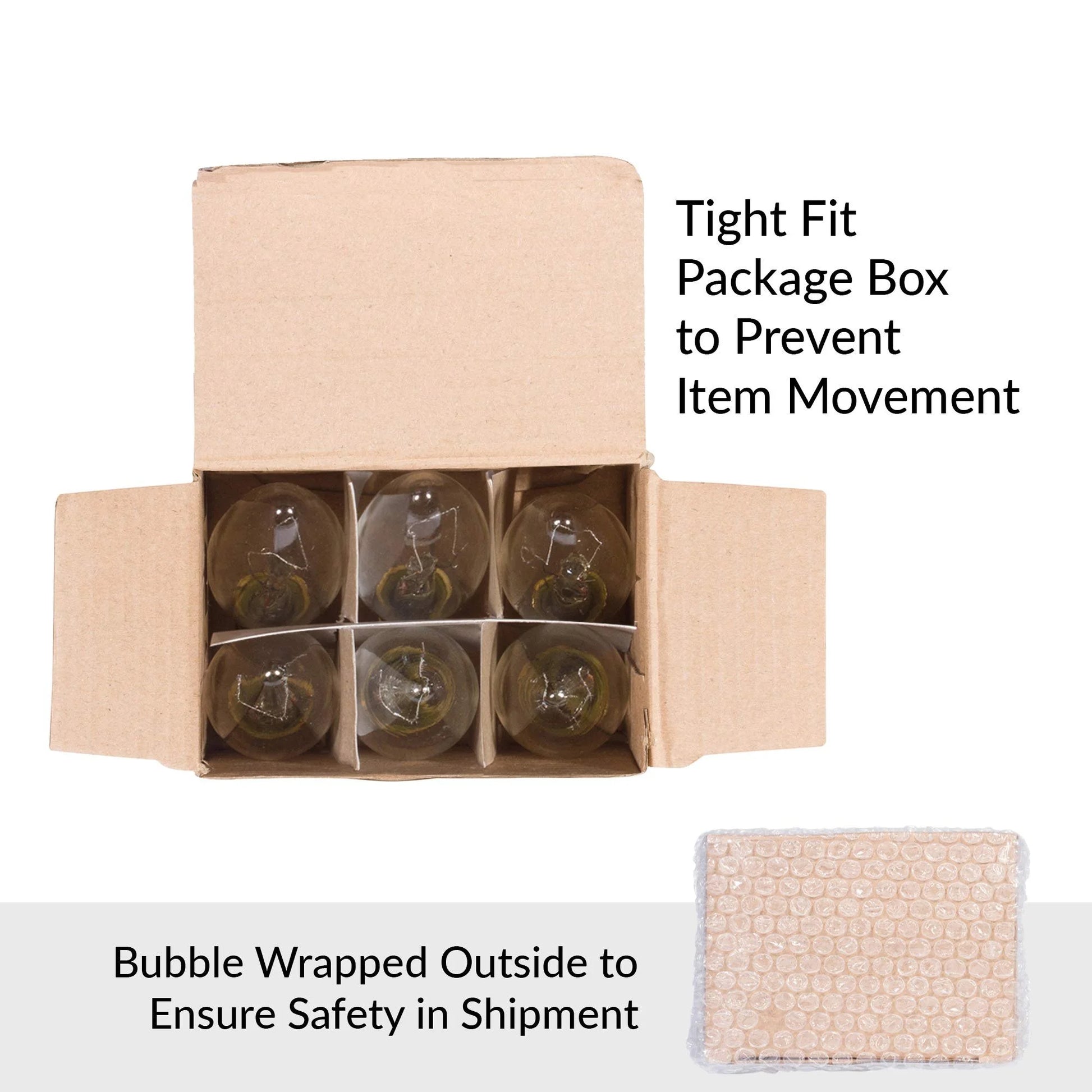 C7 25W Replacement Bulb Clear Candle Shape 120V, E12 Candelabra Base, 2700K, 6-Pack