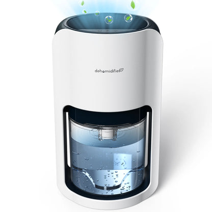 1200ML Portable Quiet Dehumidifier (480 Sq Ft) Automatic Defrosting Dehumidifier for Bedroom