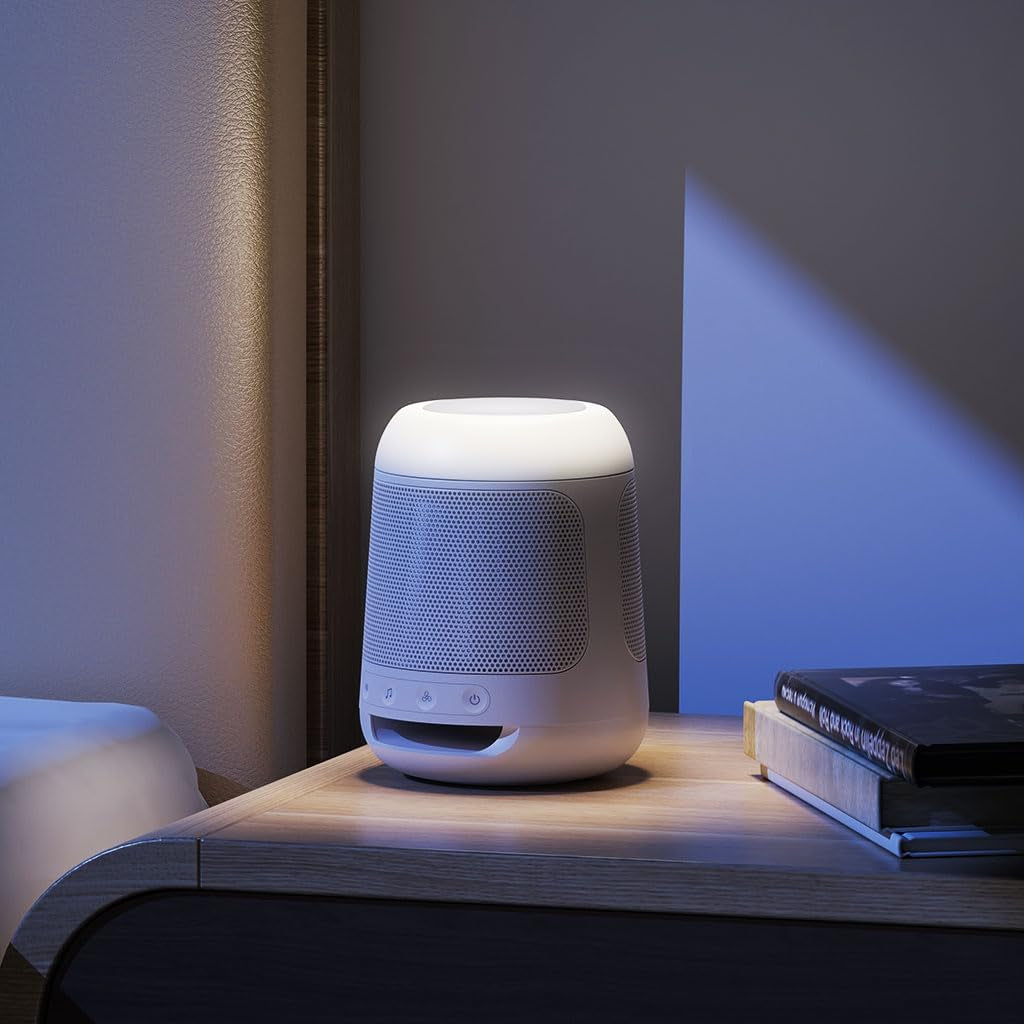 Dream - Sleep Sound Machine & White Noise Speaker with 28 Audio Tracks, Built-In Timer, Portable Build, and Built-In Night Light, Sleeping Speaker for Adults