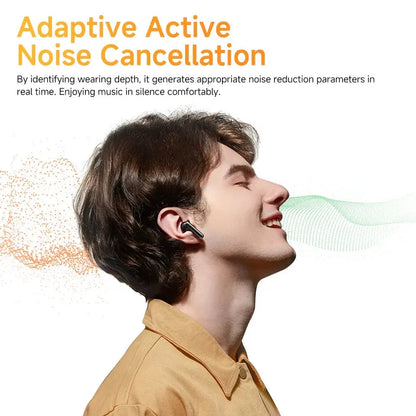 HT10 Ailybuds Pro+ ANC Wireless Earphone Hi-Res Audio with LDAC Bluetooth 5.3 Earbuds 6 Mic AI HD Call Multipoint Connection