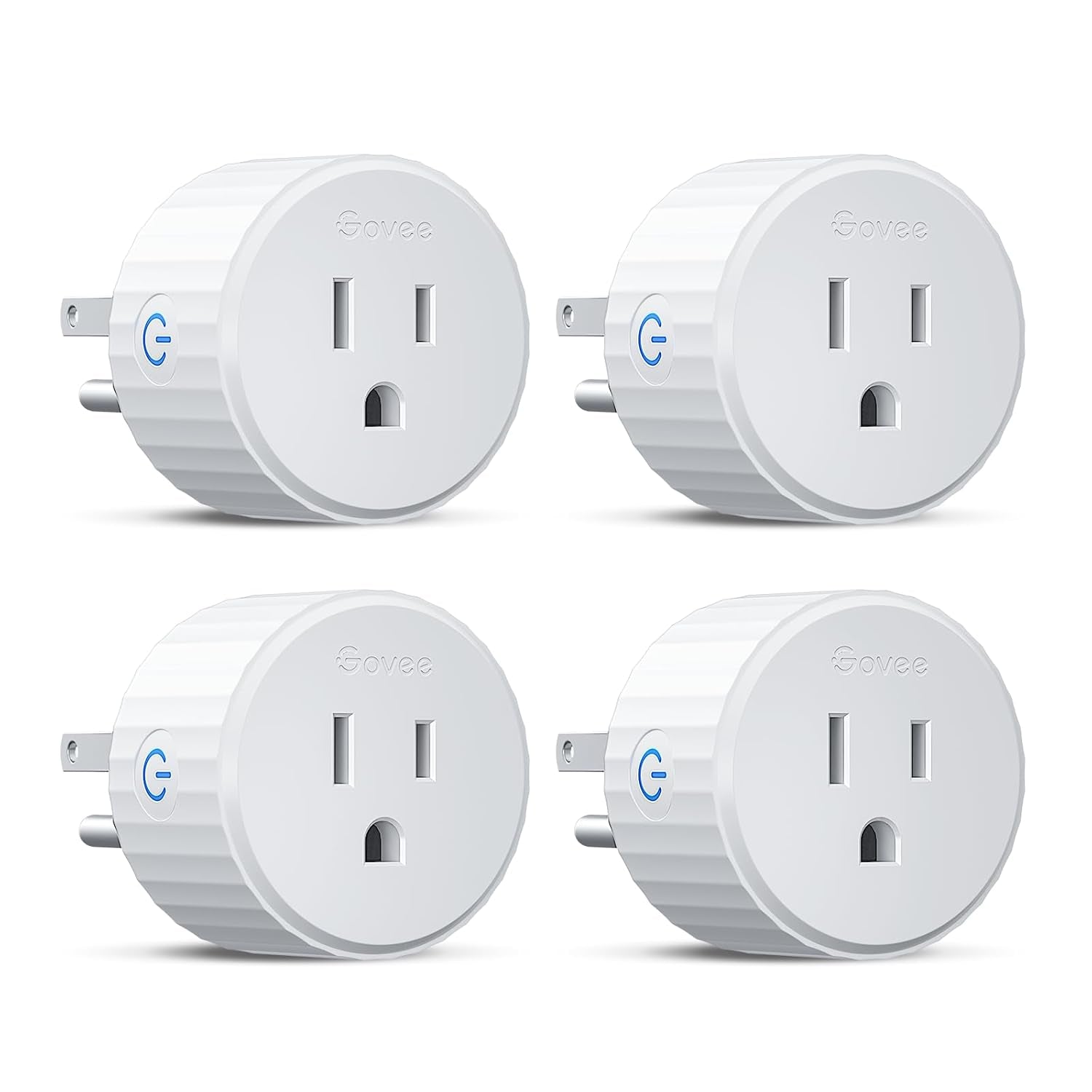 Smart Plug, Wifi Plugs Work with Alexa & Google Assistant, Smart Outlet with Timer & Group Controller, Wifi Outlet for Home, No Hub Required, ETL & FCC Certified, 2.4G Wifi Only, 4 Pack