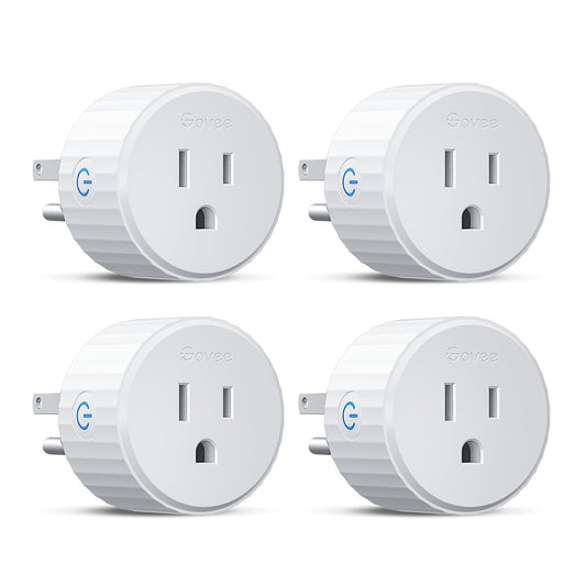 Smart Plug, Wifi Plugs Work with Alexa & Google Assistant, Smart Outlet with Timer & Group Controller, Wifi Outlet for Home, No Hub Required, ETL & FCC Certified, 2.4G Wifi Only, 4 Pack