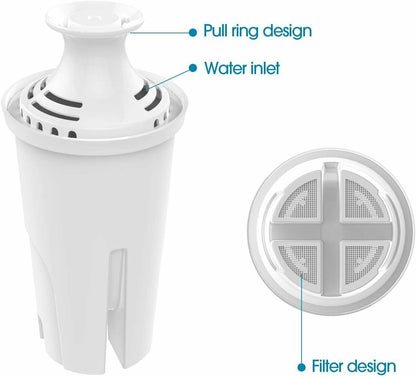 Simpure Water Filter Pitcher Bpa-Free, Reduce TDS 10 Cup 3.5L 1 Pitcher 4 Filter