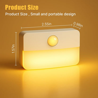 8 Pack Motion Sensor Stair Light for Indoor, Battery Operated Closet Lights, Wir