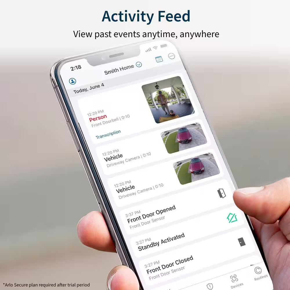 Video Doorbell 2K (2Nd Gen) Wired/Wireless Smart Video Doorbell Camera with Head-To-Toe View and Night Vision - White