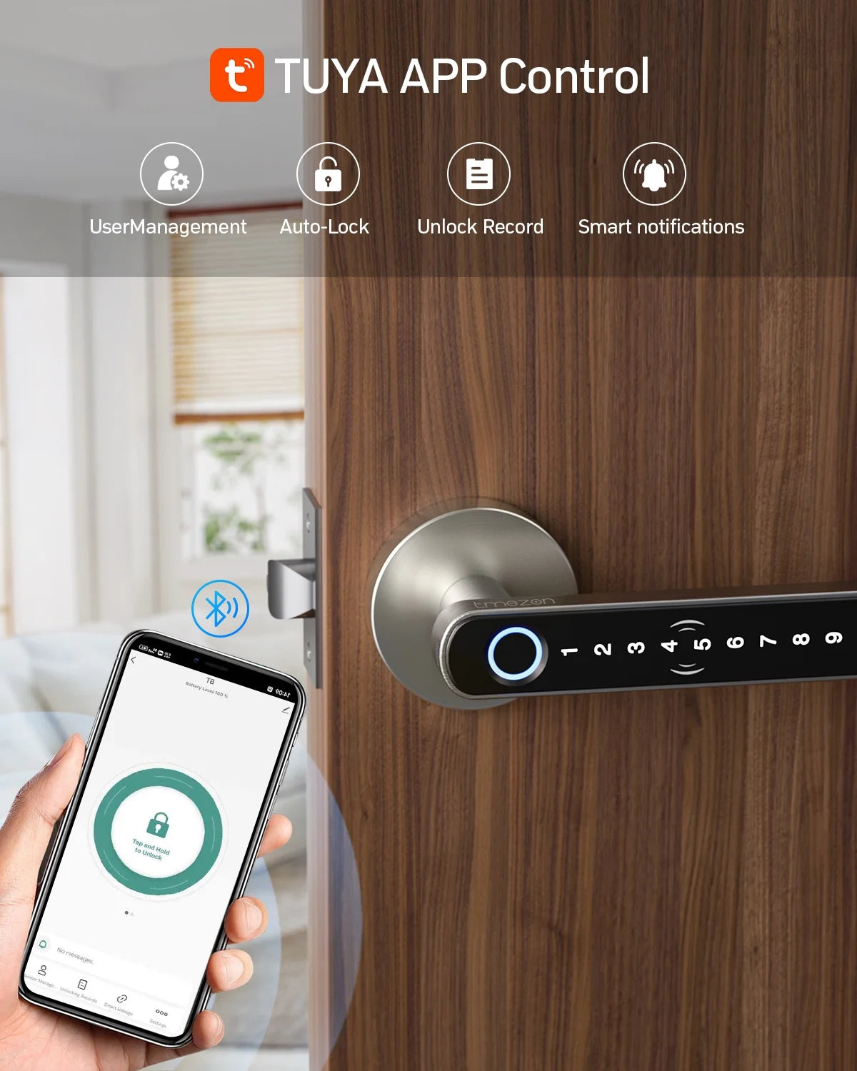 Fingerprint App Control Smart Door Lock