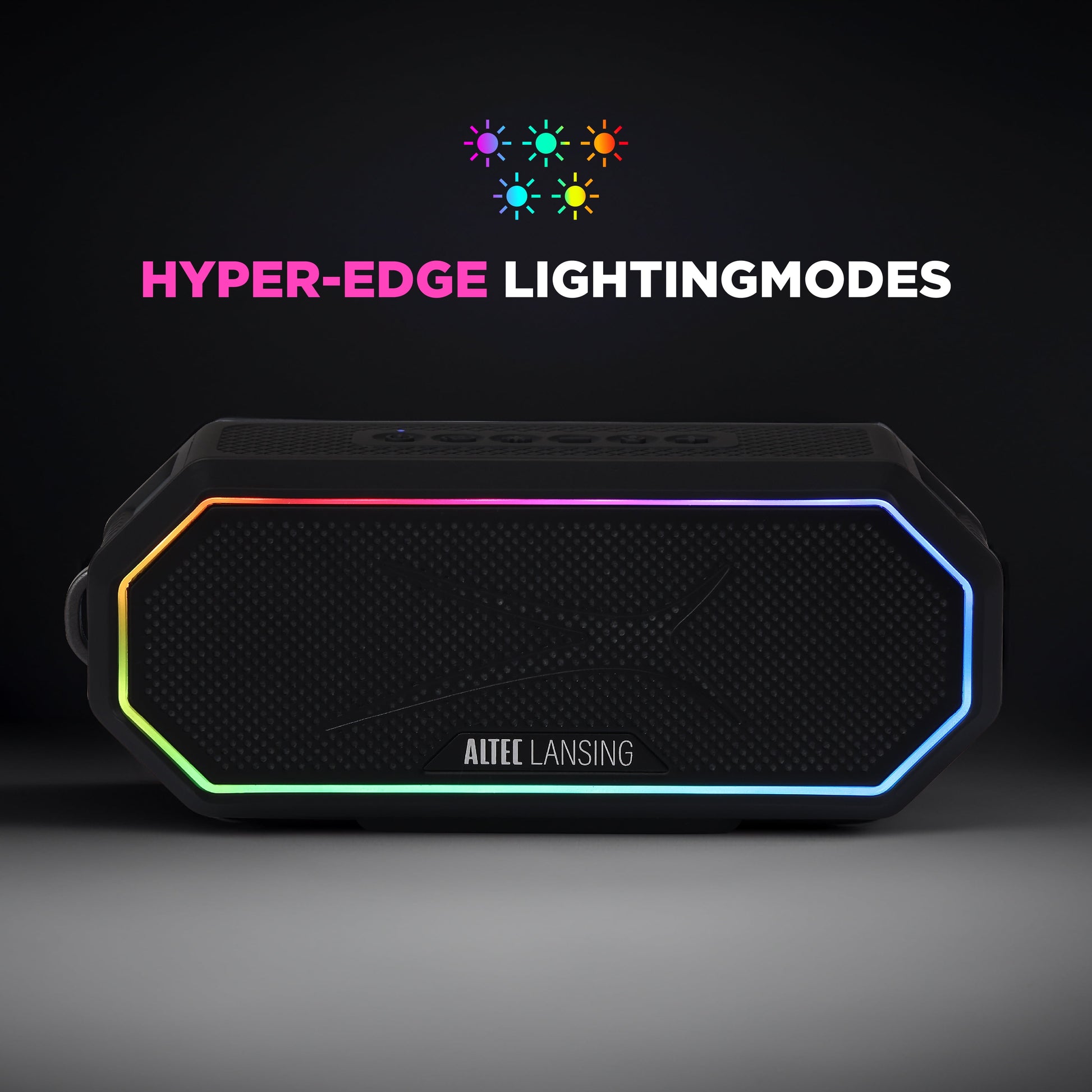 Hydra Jolt 2.0 Everything Proof Wireless Magnetic Portable Bluetooth Speaker, Black