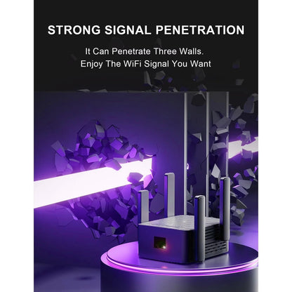 2025 Wifi Extender-Wireless Signal Repeater Booster,Dual Band 2.4Ghz & 5Ghz Wireless Repeate,Dual-Band Speeds up to 1200Mbps Wall-Through Strong Wifi Booster,Covers up to 9800 Sq.Ft （Black）