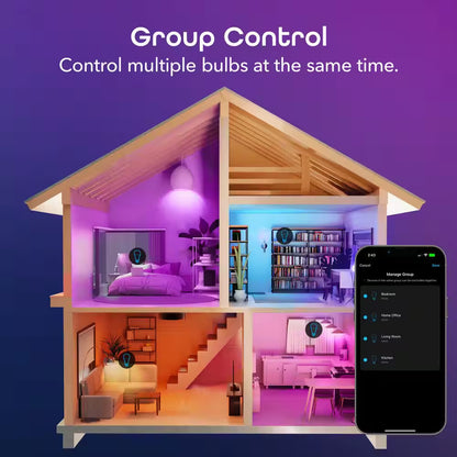 60-Watt Equivalent Prisma plus 800 A19 Dimmable and Tunable White LED Light Bulb Multicolor Wi-Fi Smart 2000-6500K