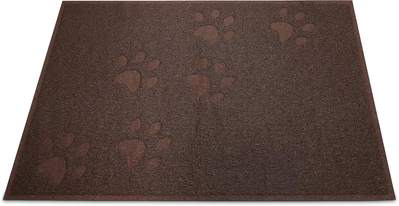 Andalus Medium Cat Litter Mat, Pack of 1 - Waterproof, Non-Slip & Easy to Clean Cat Litter Box Mat for Extra Efficient Pet Litter-Trapping, Brown (23.5” X 15.75”)